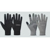 A set of four sports football gloves in black and gray colors shown against a light background.
