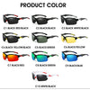 Polarized Half-Frame Sport Sunglasses with Anti-Glare Lenses