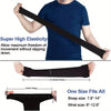 Schwarzer elastischer Sportarm-Sleeve, der die Passform und Elastizität demonstriert.