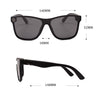 Retro Square Polarized Sunglasses with Mirror Lens