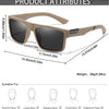 Polarized Square Sunglasses for Cycling and Outdoor Sports