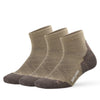A pair of olive green breathable performance running socks laid flat.