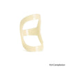A beige ergonomic finger splint designed for joint support.