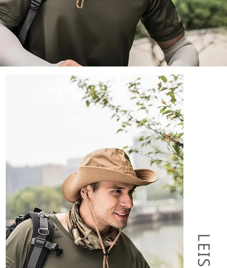 Foldable Waterproof Sun Hat with Wide Brim