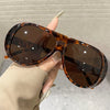 Vintage Oversized Pilot Sunglasses with UV400 Protection