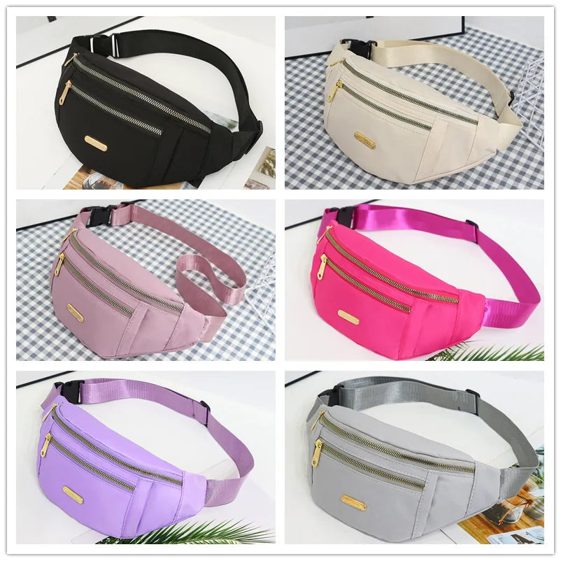 Waterproof Nylon Waist Pack with Adjustable Strap