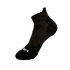 Black athletic ankle socks for running and fitness