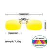 Flip-Up Clip-On Polarized Sunglasses with UV400 Protection