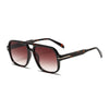 Double Bridge Square Aviator Sunglasses - Retro UV400 Protection for Men and Women