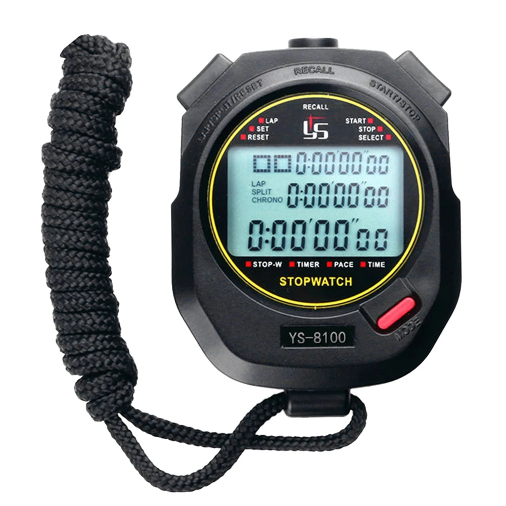 Precision Digital Stopwatch with Large Display for Sports and Training