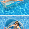 Striped Inflatable Pool Hammock for Adults