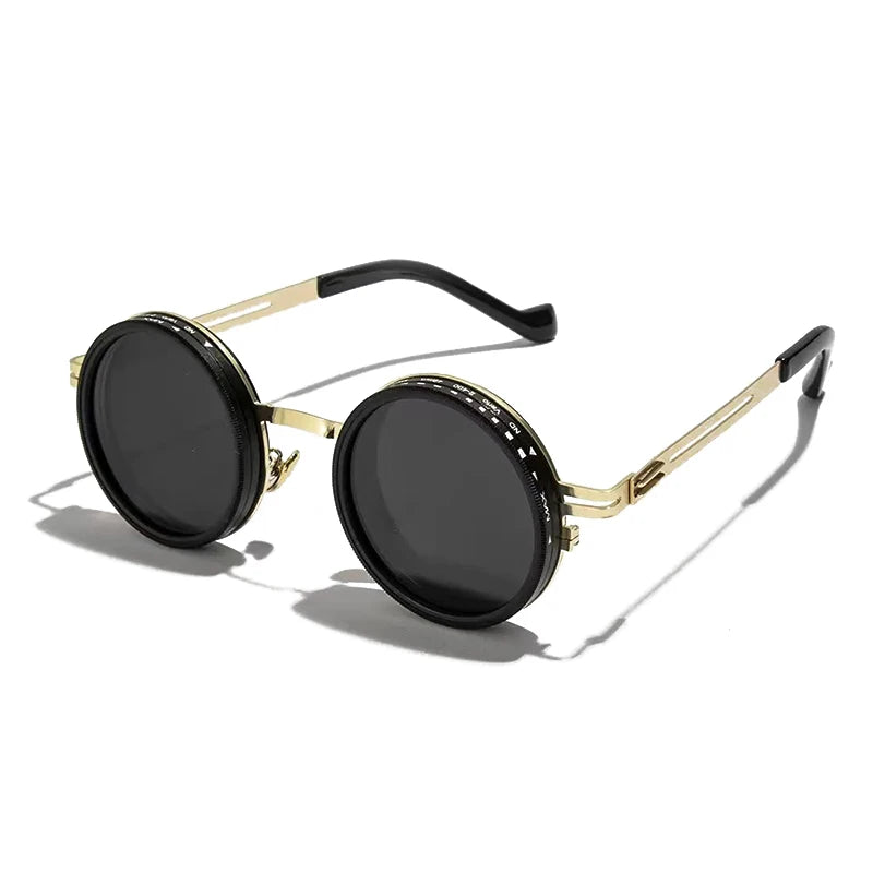 Vintage Round Polarized Sunglasses with UV400 Protection