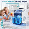 Compact Countertop Ice Maker with Basket and Handle