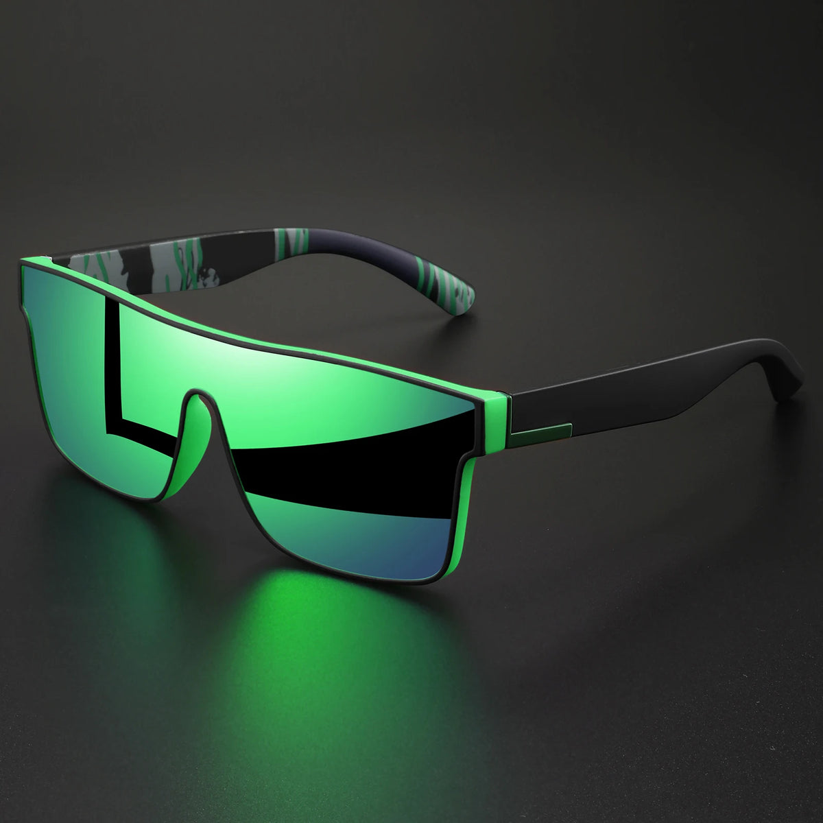 Classic Square Sunglasses with UV400 Protection