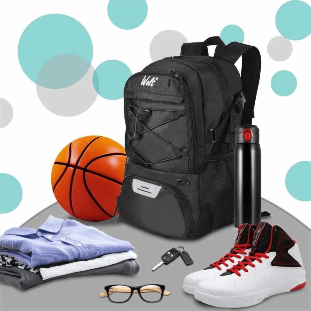 Multi-Sport Backpack with Separate Shoe & Ball Compartments