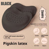 Black pigskin latex anti-slip forefoot pads for various shoes like sandals, heels, and slippers