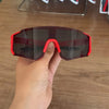 UV400 Cycling Sunglasses with Blue Mirror Lens