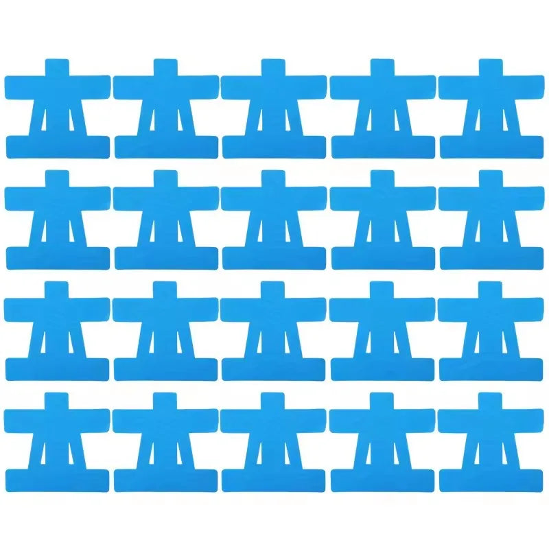 Set vorgefertigte blaue Kinesiologiebänder zur Linderung von Schulterschmerzen