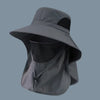 UPF 50+ Wide Brim Sun Hat with Detachable Face Mask