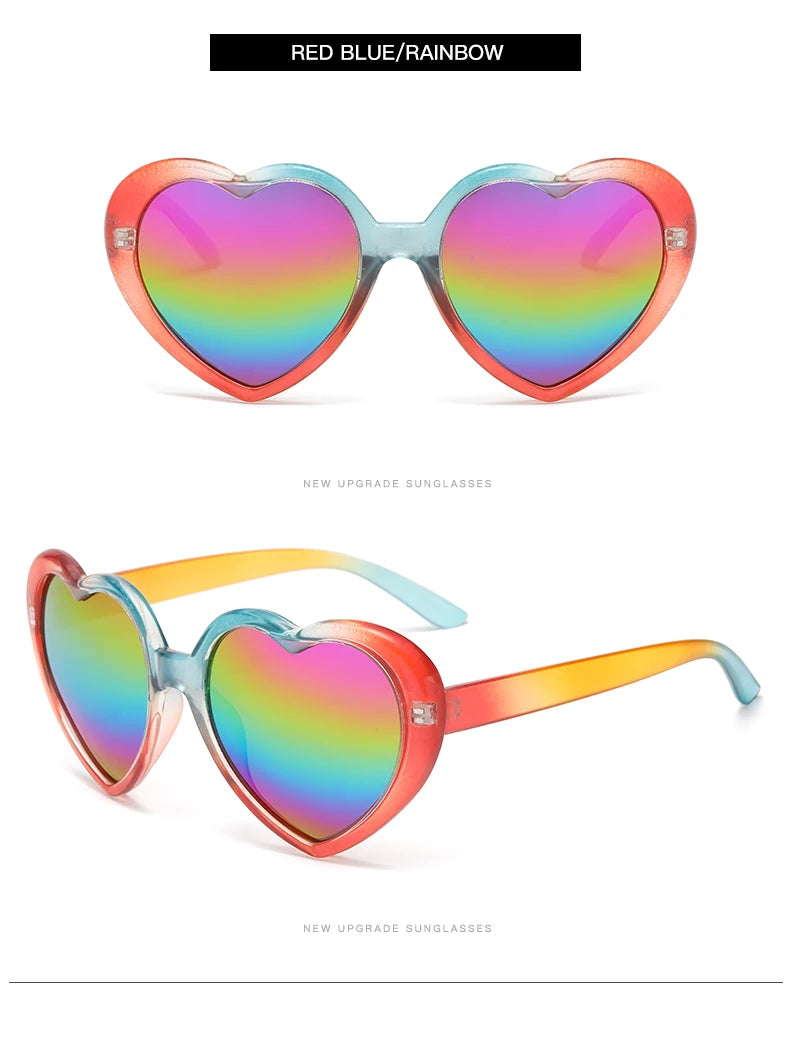 Polarized Heart-Shaped Sunglasses with UV Protection
