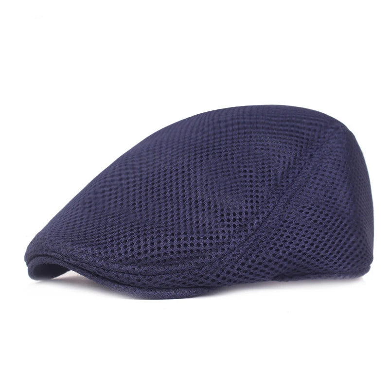 Classic Mesh Beret Hat for Men and Women