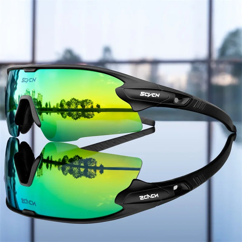 Polarized Sport Sunglasses with 3 Interchangeable Lenses