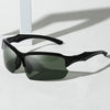 Polarized Half-Frame Sport Sunglasses with Anti-Glare Lenses