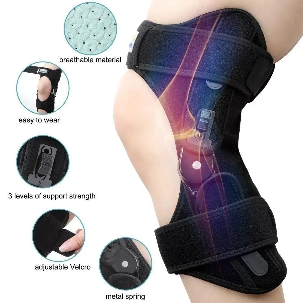 Knee Support Brace with Rebound Springs