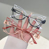 Vintage Oversized Cat Eye Blue Light Glasses for Women