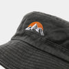 Washed Cotton Bucket Hat with Embroidery – Unisex Wide Brim for Outdoor Adventures
