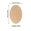 Larges bandes anti-chafes de cuisse, en forme ovale, mesurant 12x18 cm.