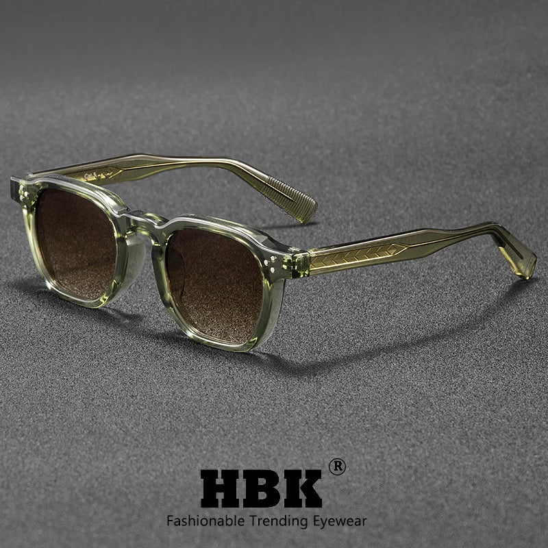 Retro Classic Square Frame Sunglasses with UV400 Protection
