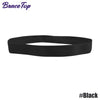 Black BraceTop sports headband shown flat