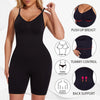 Black full body shapewear bodysuit featuring push up breast, tummy control, and back support features.