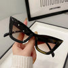 Vintage Cat-Eye Square Sunglasses