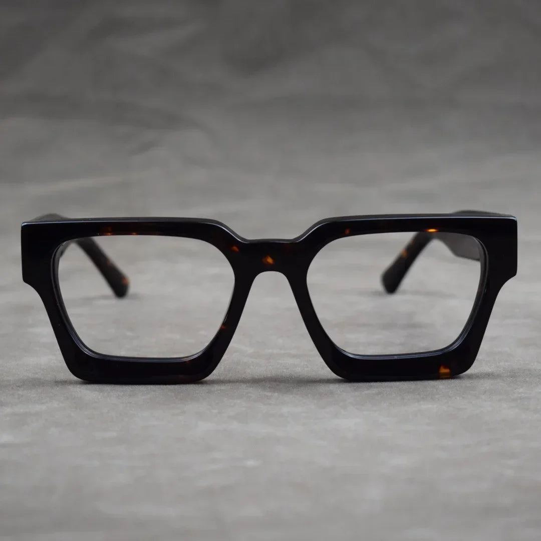 Retro Square Blue Light Blocking Glasses for Men and Women