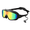 Colorful Anti-Fog Swimming Goggles with UV400 Protection and Silicone Frame