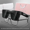 UV400 Oversized Sunglasses with Protective PU Case