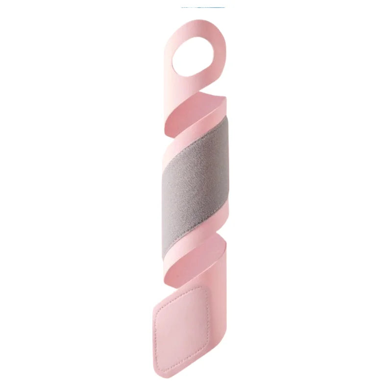 Pink and gray breathable wrist guard for sports and fitness