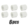 Six rolls of white breathable elastic medical gauze bandages.