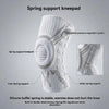 Weißer Spring-Stützknauf mit sichtbaren internen Federelementen und externem Druckregelsystem