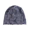 Retro Ripped Slouchy Beanie – Vintage Hip-Hop Skull Cap