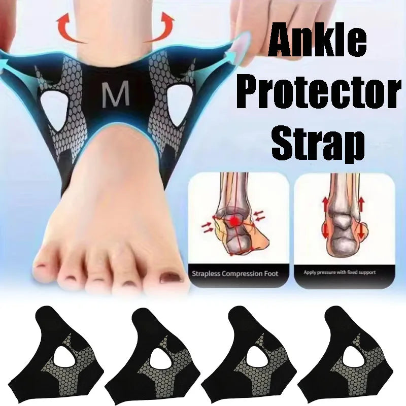 Sangle protectrice en silicone noire pour la cheville et couvre-pieds