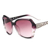 Purple Square Sunglasses with UV400 Protection