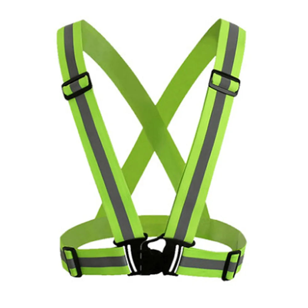 Adjustable Reflective Safety Vest for Night Running and Cycling