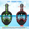 Full Face Snorkel Mask with Anti-Fog Window