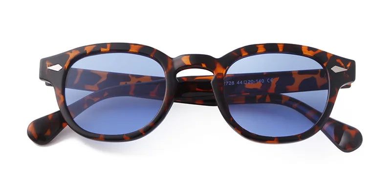 Retro Round Sunglasses with UV400 Protection