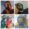 Protective Motorcycle Face Mask with Full-Face Goggles