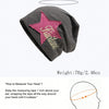 Embroidered Star-Patch Beanie Hat