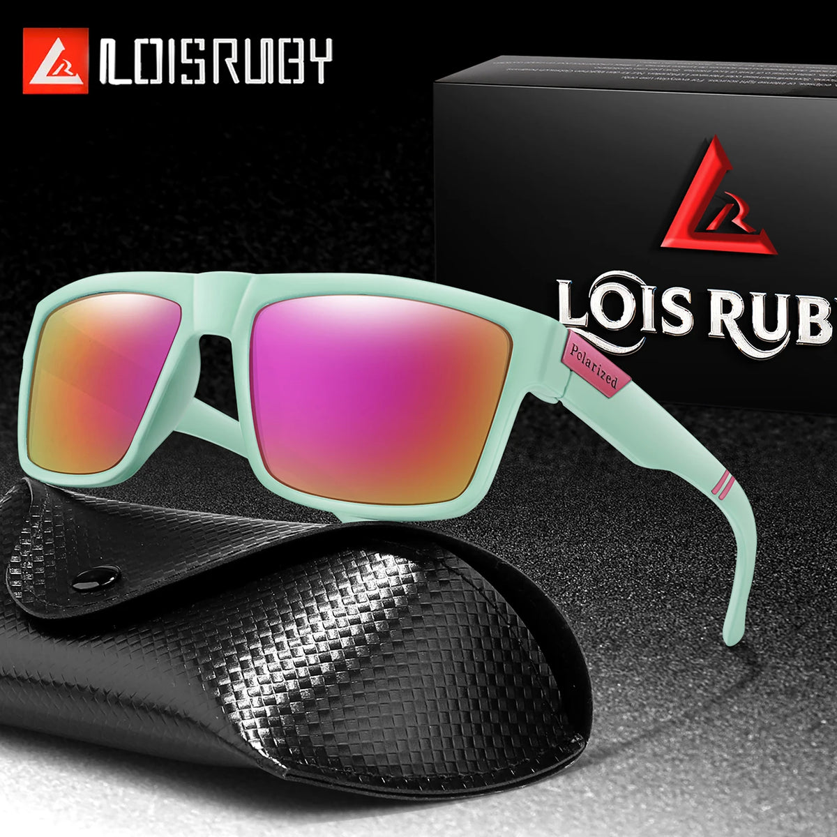 Polarized Square Sunglasses for Cycling and Outdoor Sports